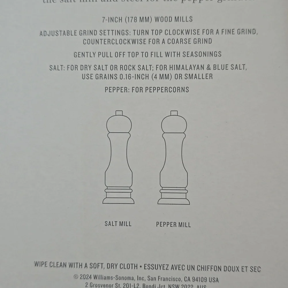 Williams Sonoma Gold & Silver Salt & Pepper Shakers, Brass & Silver, $249.95US